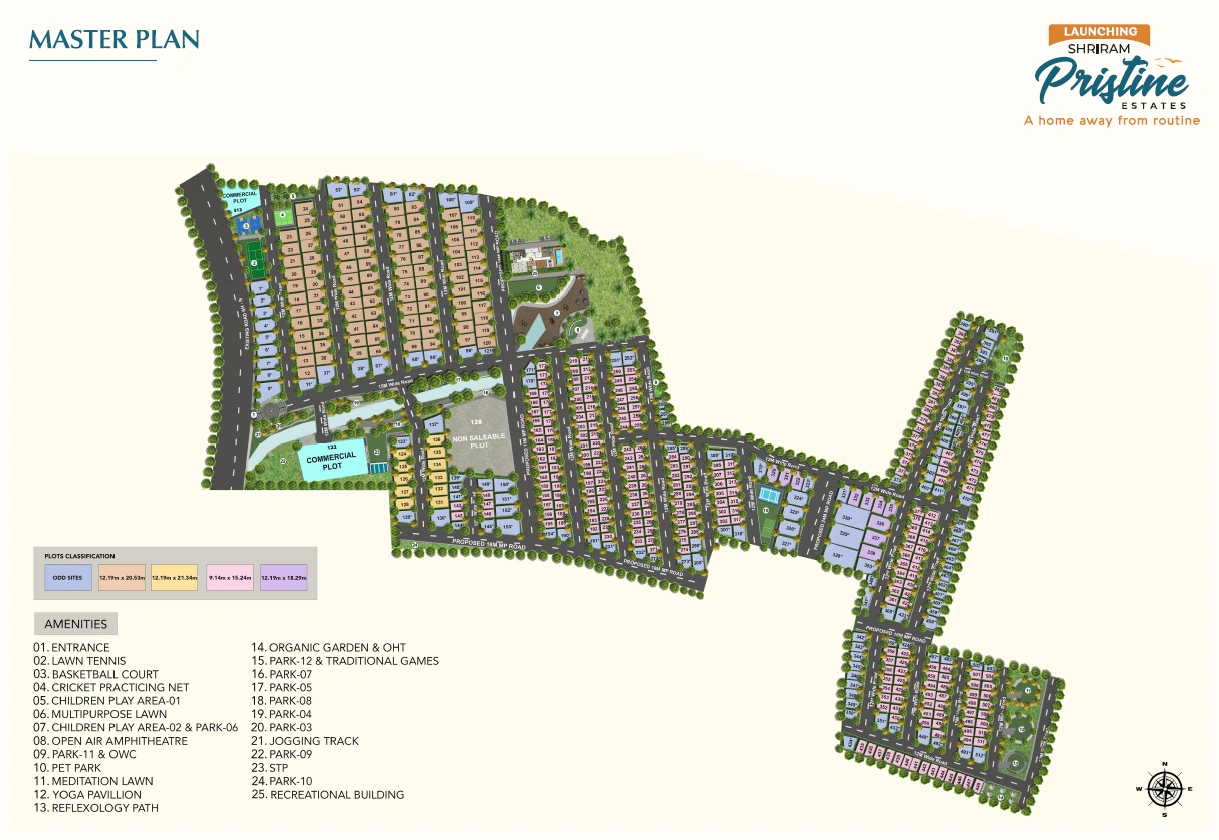 Shriram Pristine Estates Master Plan